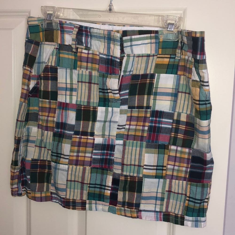 J. Crew Madras skirt